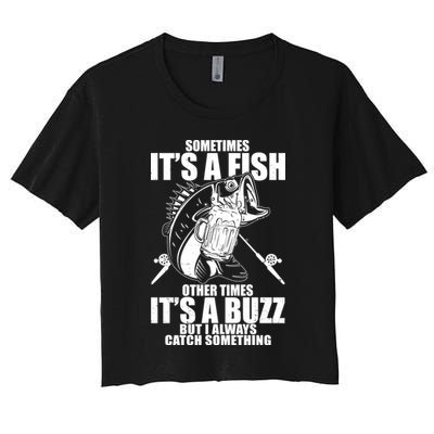 Sometimes It's A Fish Other Times It's A Buzz Crop Top