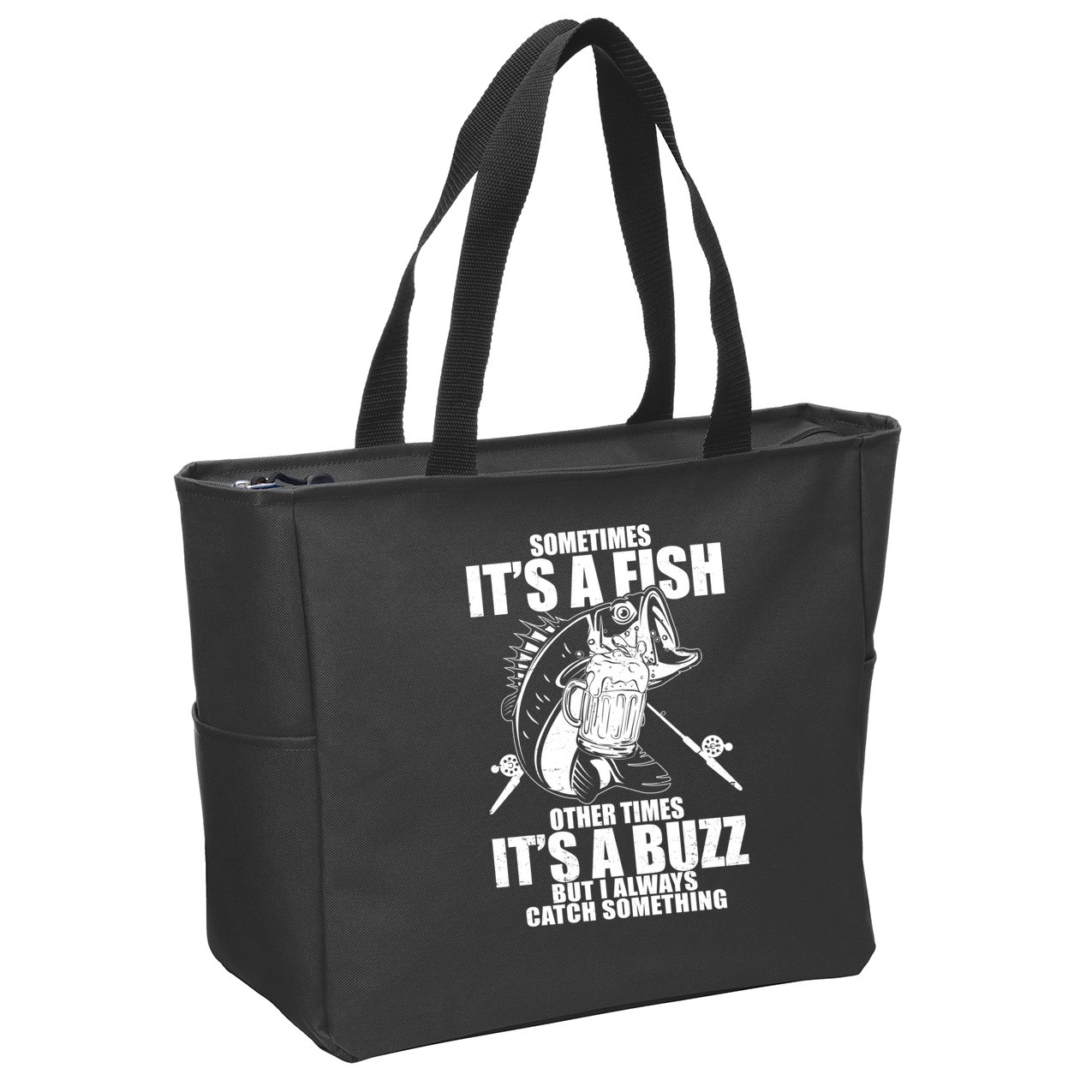 Sometimes It's A Fish Other Times It's A Buzz Zip Tote Bag