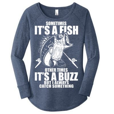 Sometimes It's A Fish Other Times It's A Buzz Women's Perfect Tri Tunic Long Sleeve Shirt