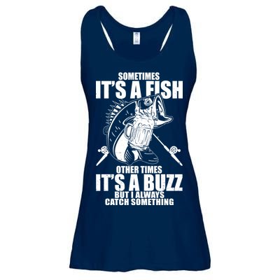 Sometimes It's A Fish Other Times It's A Buzz Ladies Essential Flowy Tank