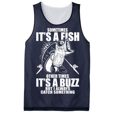 Sometimes It's A Fish Other Times It's A Buzz Mesh Reversible Basketball Jersey Tank