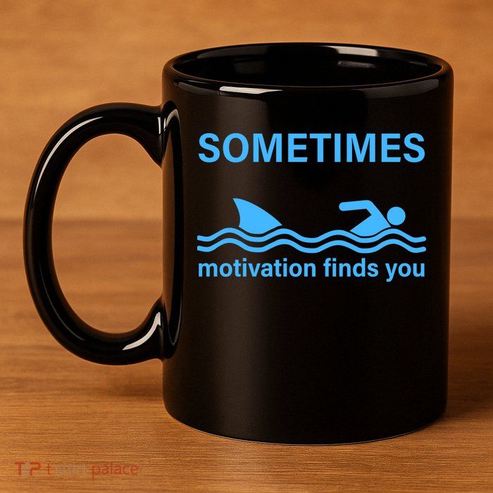 Sometimes Motivation Finds You 11oz C Handle Ceramic Mug