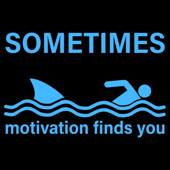 Sometimes Motivation Finds You Cropped Pullover Crew