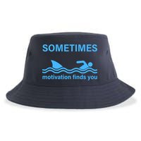 Sometimes Motivation Finds You Sustainable Bucket Hat