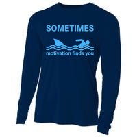 Sometimes Motivation Finds You Cooling Performance Long Sleeve Crew