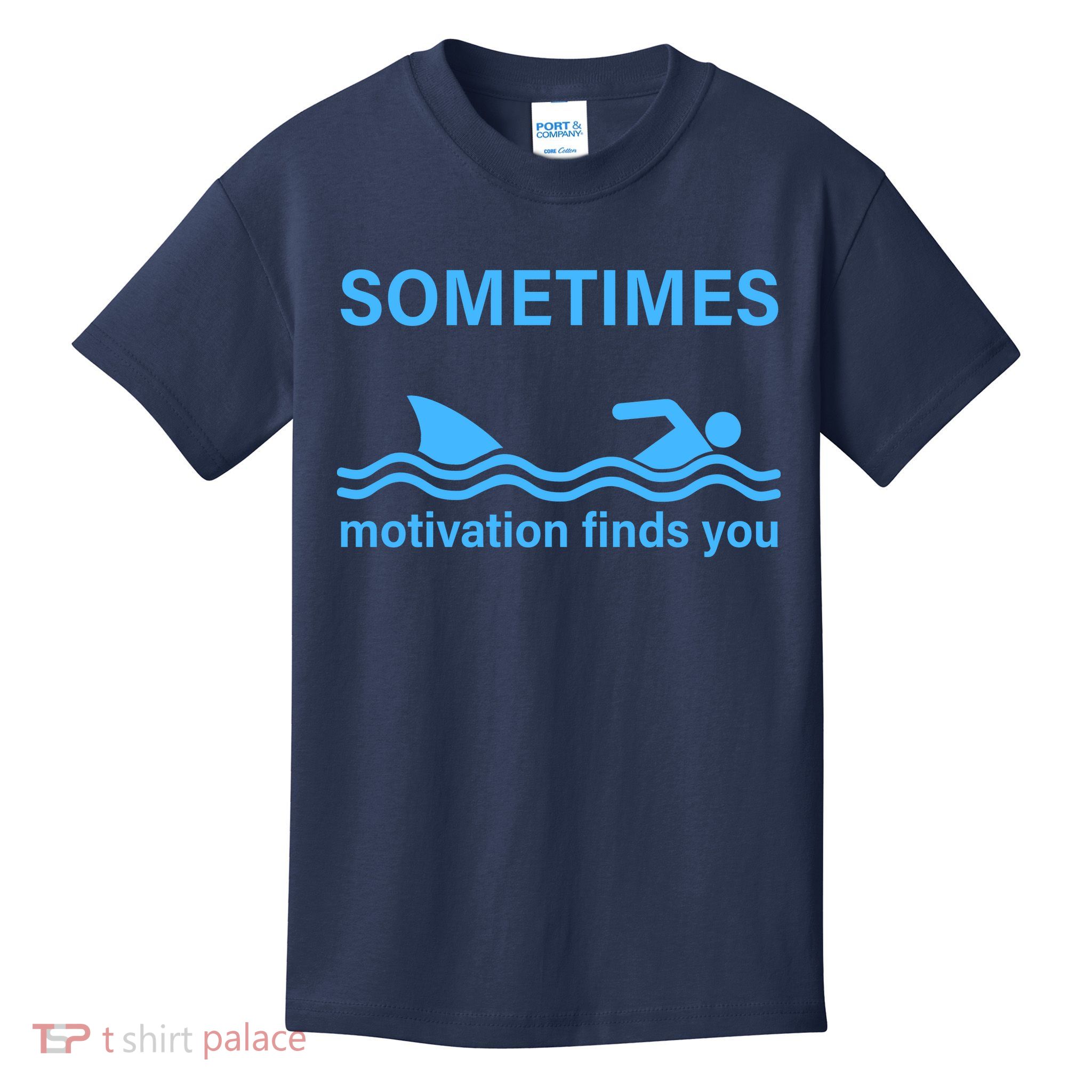 Sometimes Motivation Finds You Kids T-Shirt