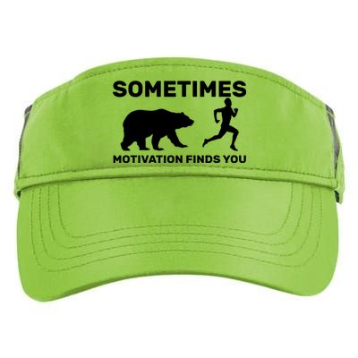 Sometimes Motivation Finds You Bear Adult Drive Performance Visor