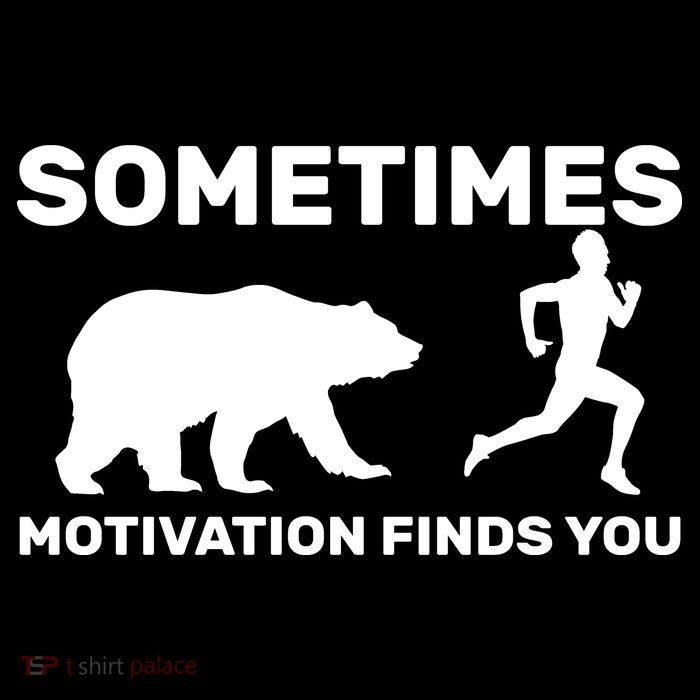 Sometimes Motivation Finds You Bear Impact Tech Backpack