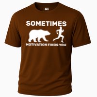 Sometimes Motivation Finds You Bear Cooling Performance Crew T-Shirt