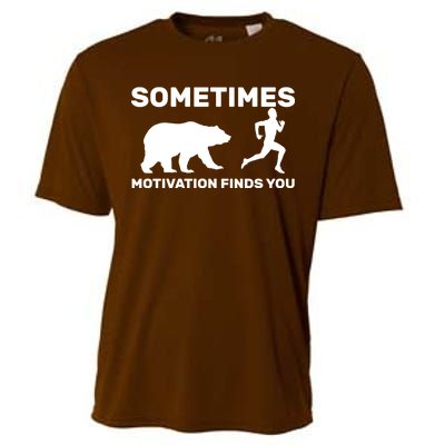 Sometimes Motivation Finds You Bear Cooling Performance Crew T-Shirt