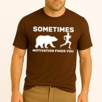 Sometimes Motivation Finds You Bear Cooling Performance Crew T-Shirt