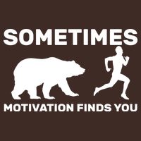 Sometimes Motivation Finds You Bear Apron