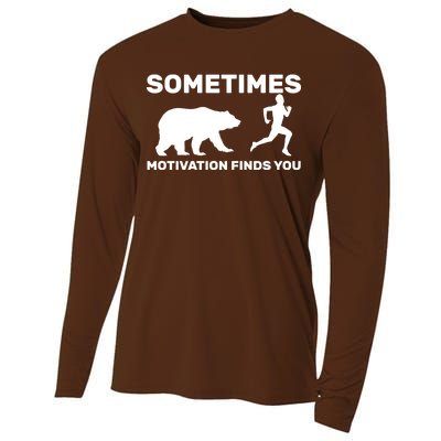 Sometimes Motivation Finds You Bear Cooling Performance Long Sleeve Crew