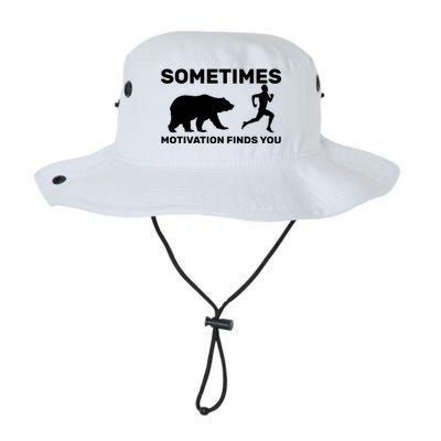 Sometimes Motivation Finds You Bear Legacy Cool Fit Booney Bucket Hat