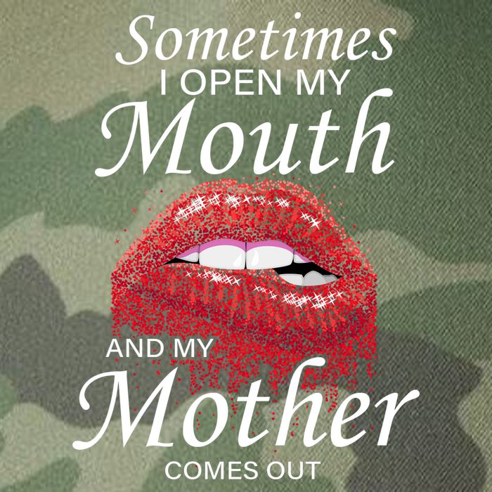 Sometimes When I Open My Mouth My Mother Comes Out Legacy Tie Dye Trucker Hat