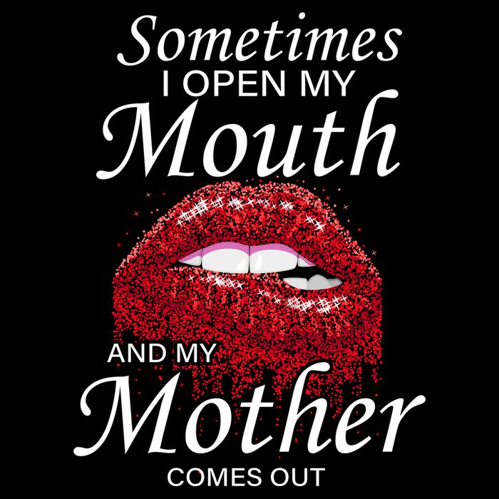Sometimes When I Open My Mouth My Mother Comes Out Backpack