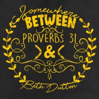 Somewhere Between Proverbs 31 & Beth Dutton Cool Comfort Performance Bucket Hat