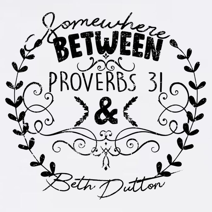Somewhere Between Proverbs 31 & Beth Dutton Garment-Dyed Sweatshirt