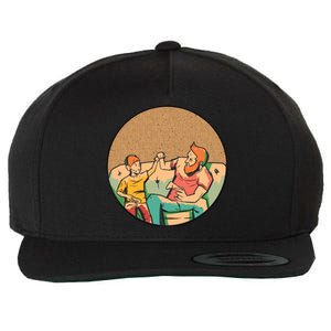 Son And Dad Gamer Wool Snapback Cap