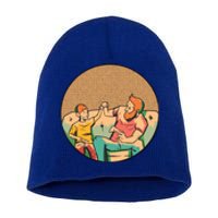 Son And Dad Gamer Short Acrylic Beanie