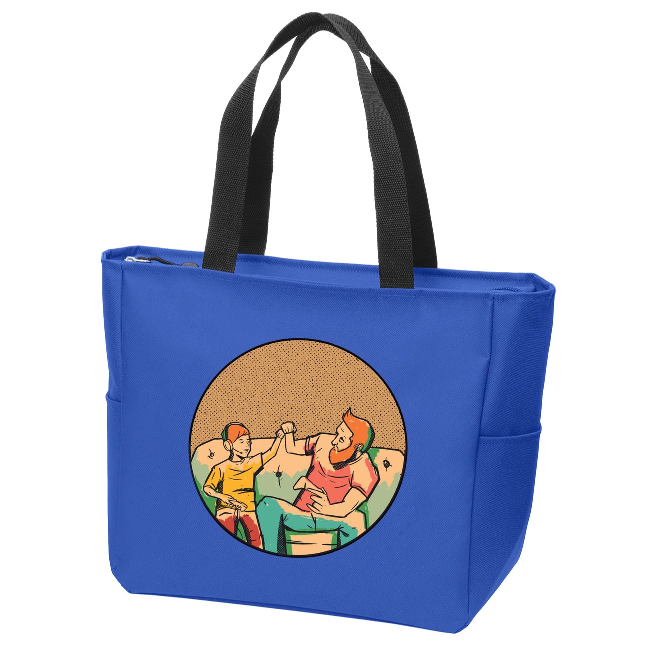 Son And Dad Gamer Zip Tote Bag
