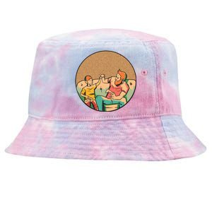 Son And Dad Gamer Tie-Dyed Bucket Hat