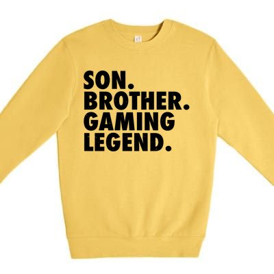 Son Brother Gaming Legend Premium Crewneck Sweatshirt