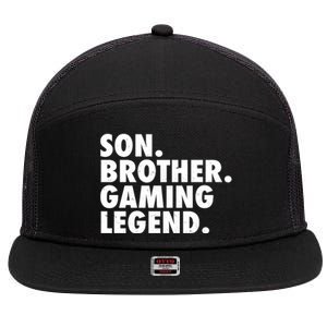 Son Brother Gaming Legend 7 Panel Mesh Trucker Snapback Hat