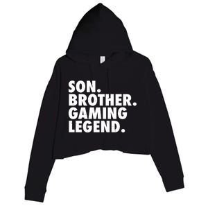 Son Brother Gaming Legend Crop Fleece Hoodie