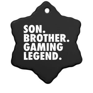 Son Brother Gaming Legend Ceramic Star Ornament