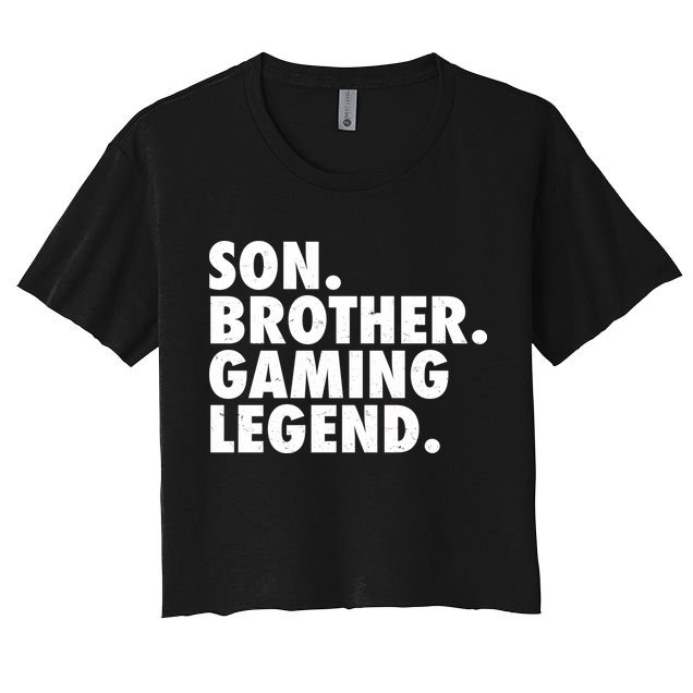 Son Brother Gaming Legend Women's Crop Top Tee