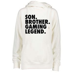 Son Brother Gaming Legend Womens Funnel Neck Pullover Hood