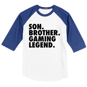 Son Brother Gaming Legend Baseball Sleeve Shirt