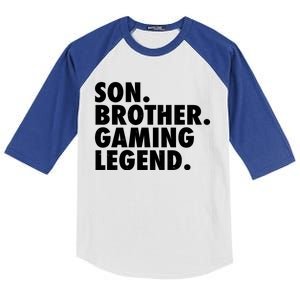 Son Brother Gaming Legend Kids Colorblock Raglan Jersey