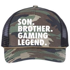 Son Brother Gaming Legend Retro Rope Trucker Hat Cap