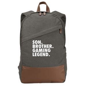 Son Brother Gaming Legend Cotton Canvas Backpack