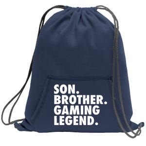 Son Brother Gaming Legend Sweatshirt Cinch Pack Bag