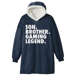 Son Brother Gaming Legend Hooded Wearable Blanket