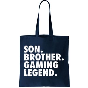 Son Brother Gaming Legend Tote Bag