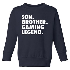 Son Brother Gaming Legend Toddler Sweatshirt