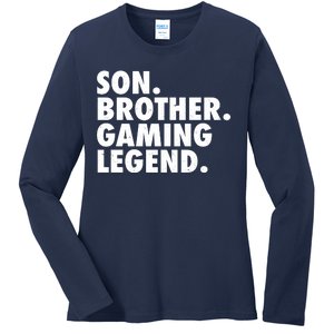 Son Brother Gaming Legend Ladies Long Sleeve Shirt