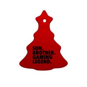 Son Brother Gaming Legend Ceramic Tree Ornament