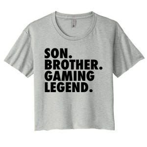 Son Brother Gaming Legend Women's Crop Top Tee