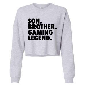 Son Brother Gaming Legend Cropped Pullover Crew