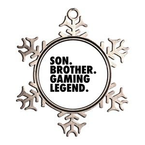 Son Brother Gaming Legend Metallic Star Ornament