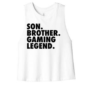 Son Brother Gaming Legend Women's Racerback Cropped Tank