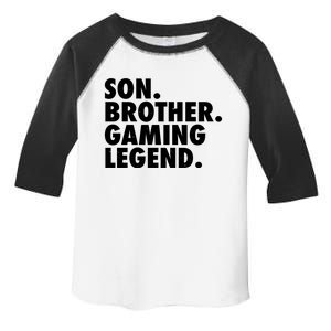 Son Brother Gaming Legend Toddler Fine Jersey T-Shirt