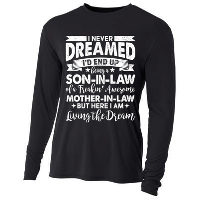 Son-In-Law of A Freakin' Awesome Mother-In Law Cooling Performance Long Sleeve Crew
