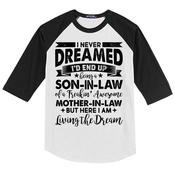 Son-In-Law of A Freakin' Awesome Mother-In Law Kids Colorblock Raglan Jersey