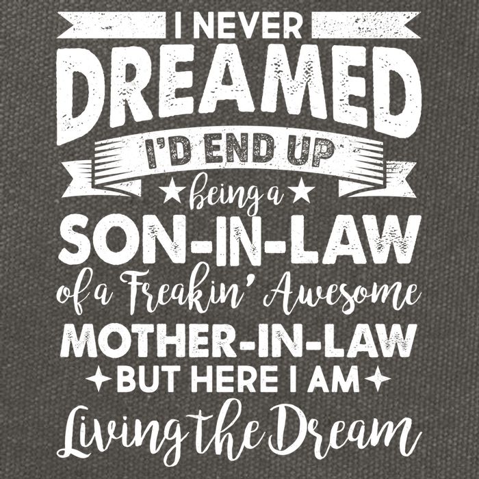 Son-In-Law of A Freakin' Awesome Mother-In Law Cotton Canvas Backpack